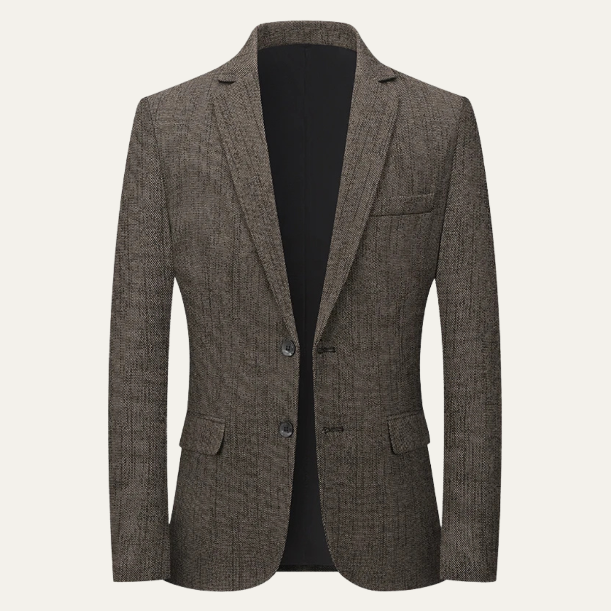 Men's Slim Fit Blazer Two Button Wool Navy - VibreMode