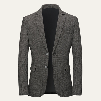 Men's Slim Fit Blazer Two Button Wool Navy