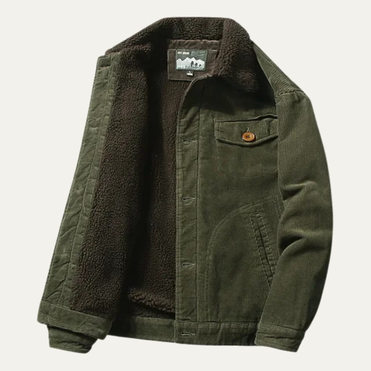 Men's Corduroy Winter Jacket Warm