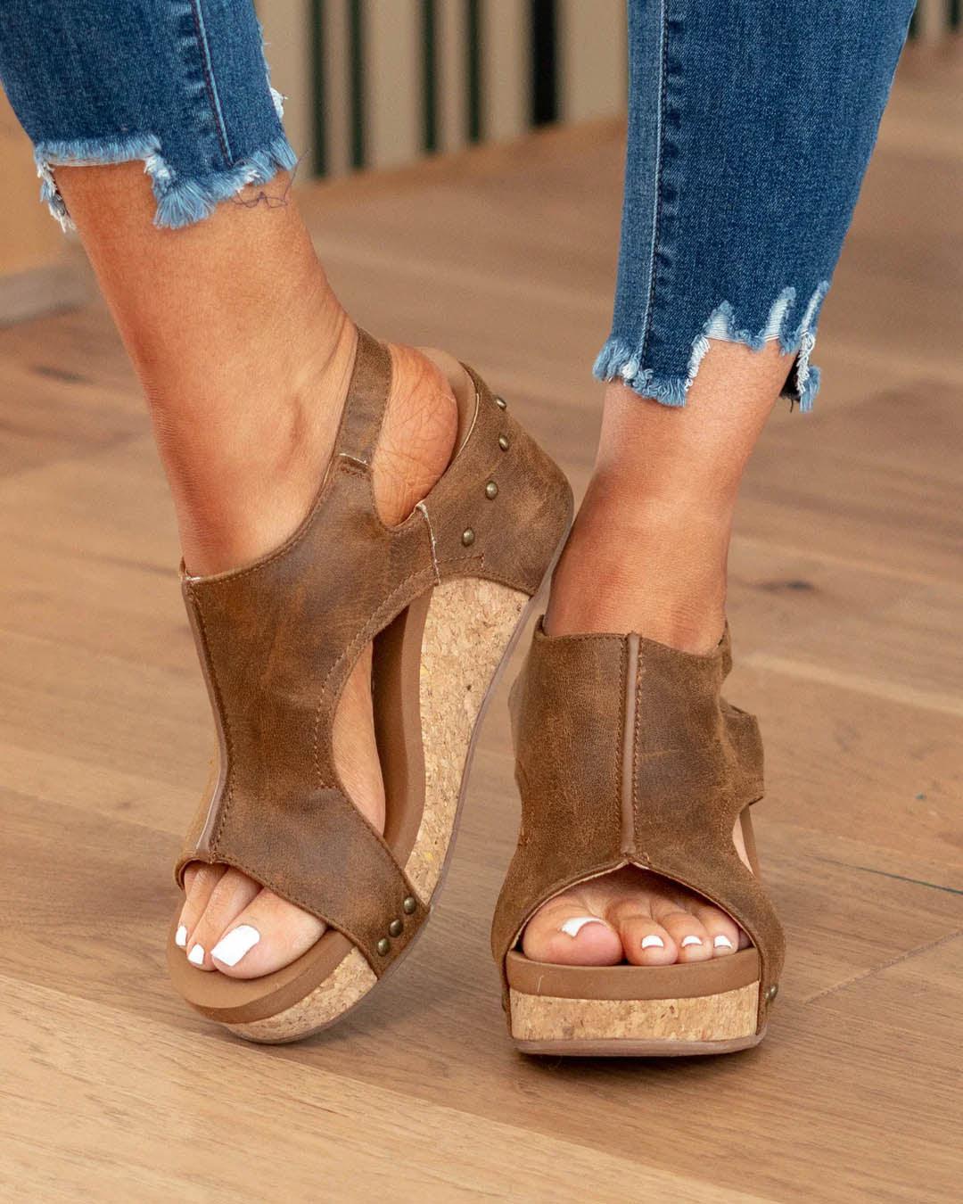 Comfortable Vegan Heel Sandals