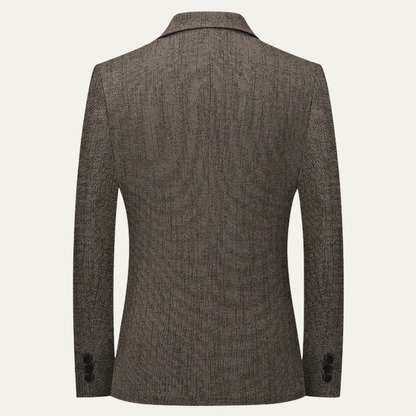 Men's Slim Fit Blazer Two Button Wool Navy