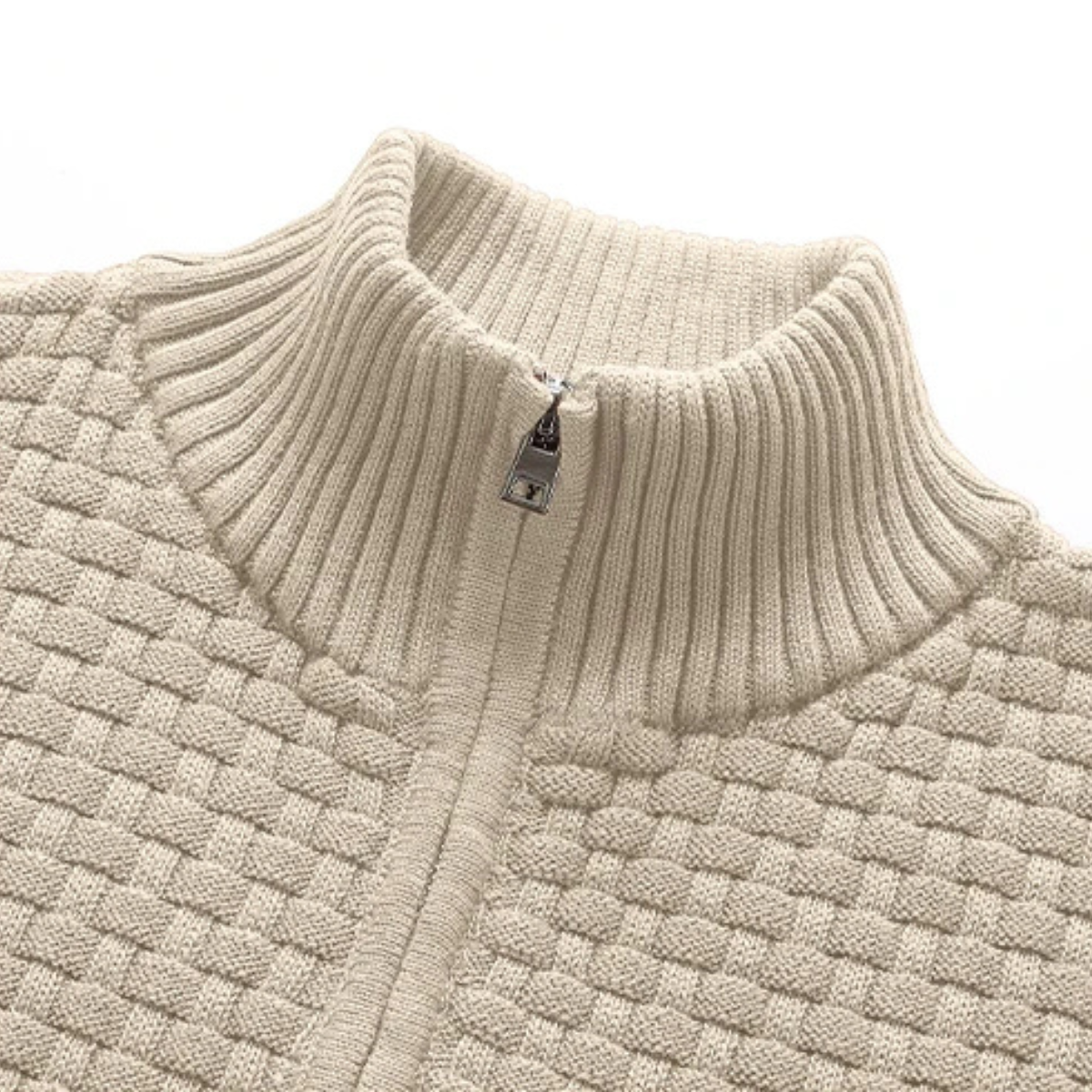 Men's Winter Knitted Half Zip Sweater Warm