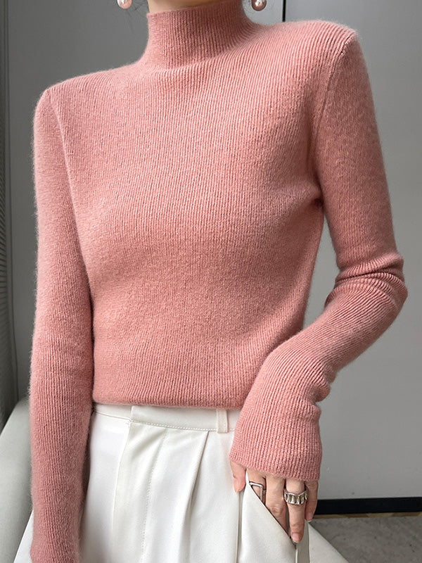 Classic Fit Crew Neck Knit Sweater