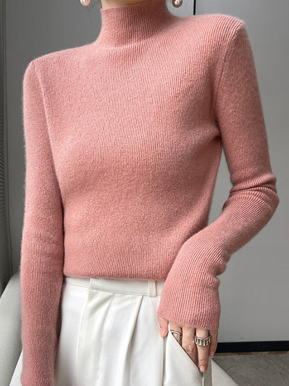 Classic Fit Crew Neck Knit Sweater