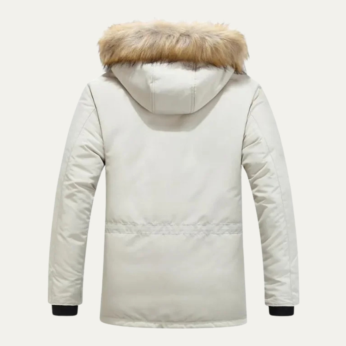 Men's Thick Warm Winter Parka Fur Hood