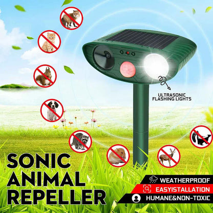 Solar Ultrasonic Animal Repeller Motion Activated - VibreMode