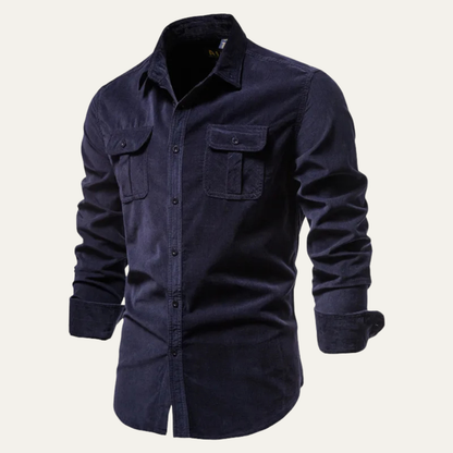 Men's Slim Fit Corduroy Shirt