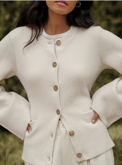 Women's Long Sleeve Flare Sweater Cozy Knit