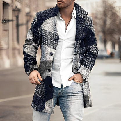 Classic Fit Mens Long Trench Coat