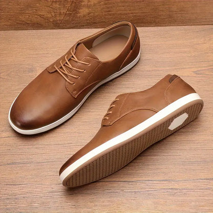 Premium Leather Low Top Shoes