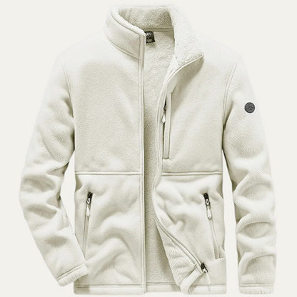 Men's Fleece Zip Jacket With Pockets - VibreMode