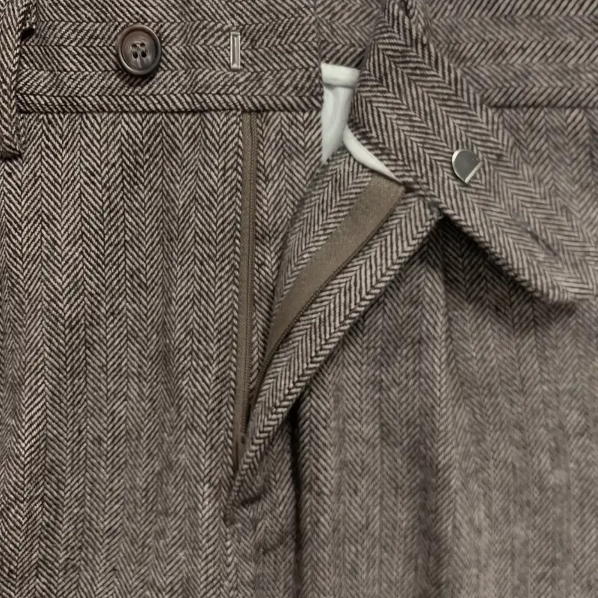 Men's High Waist Pleated Dress Pants