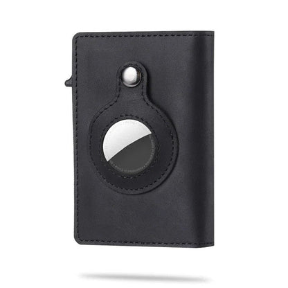 Apple Leather Wallet Tracker