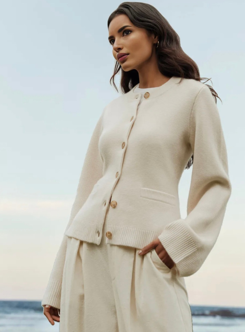 Women's Long Sleeve Flare Sweater Cozy Knit