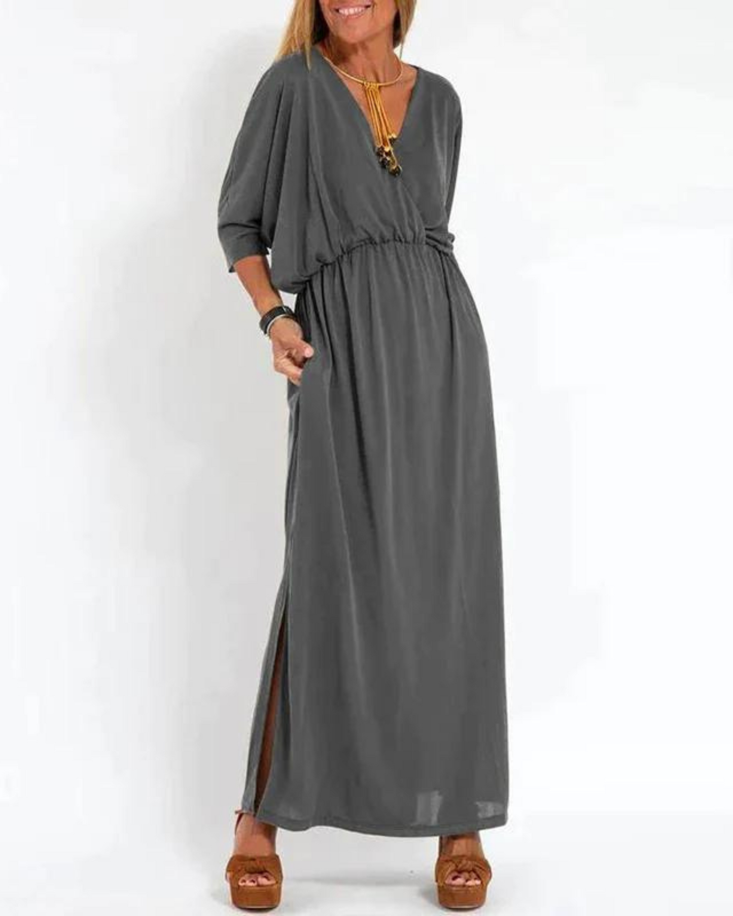 Women's Maxi Dress With Side Pockets