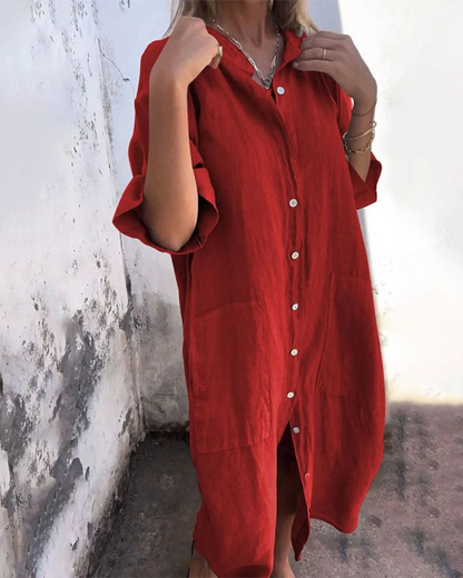 Chic Flowy Sundress Shirt