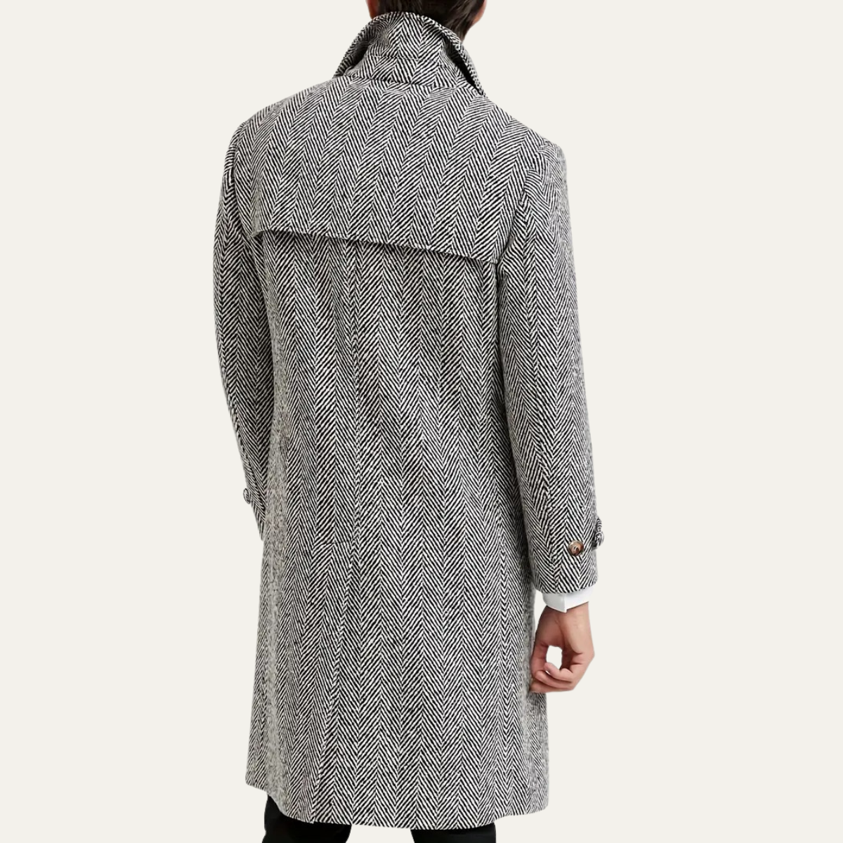 Men's Wool Blend Double Breasted Coat