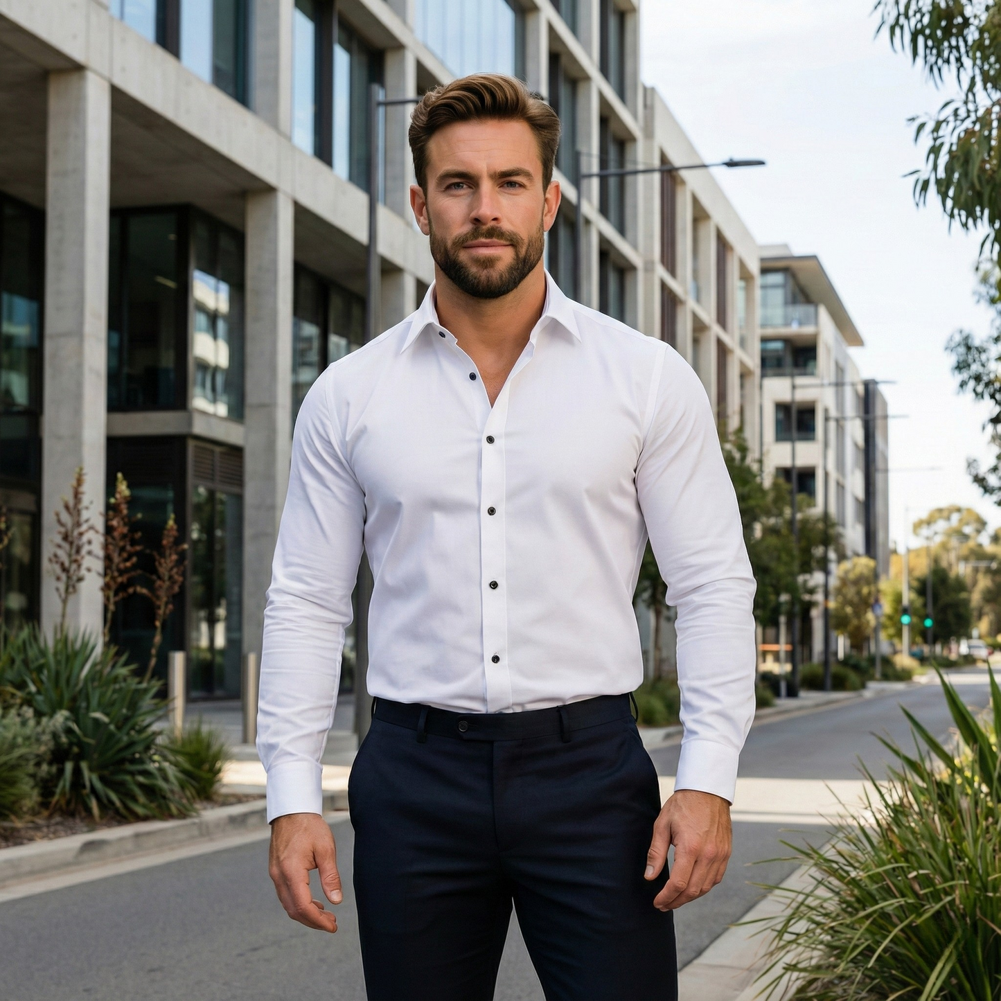 Men's Wrinkle-Resistant Dress Shirt