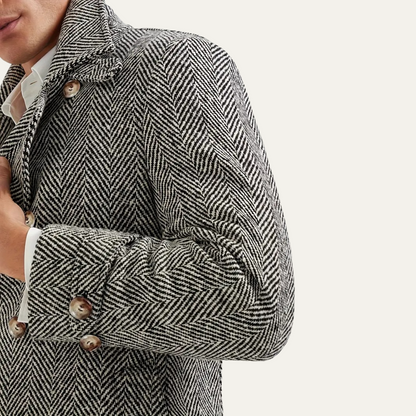 Men's Wool Blend Double Breasted Coat
