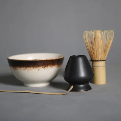 Traditional Matcha Gift Set Ceramic Bowl Whisk