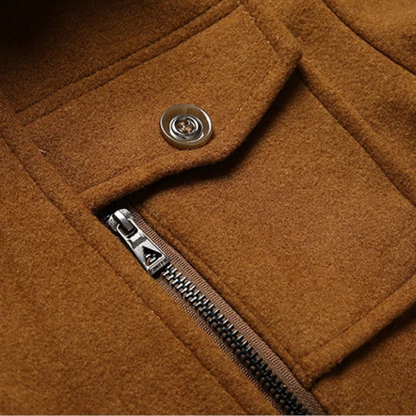 Ellendale Men's Wool Blend Long Overcoat