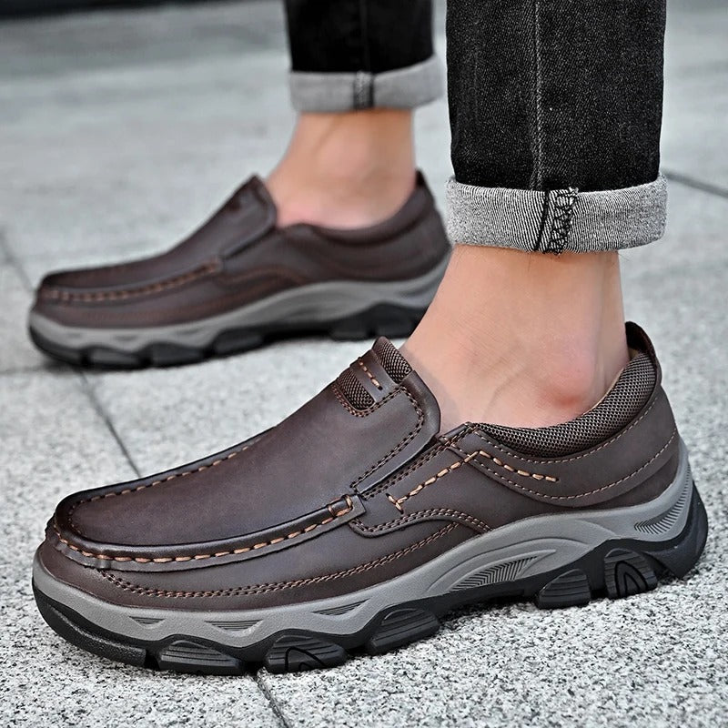 Men's Slip-On Loafers Round Toe Casual