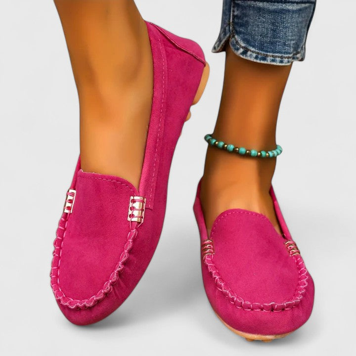 Luxurious Suede Slip On Flat Women's Loafers Shoes - VibreMode