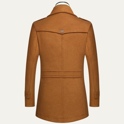 Ellendale Men's Wool Blend Long Overcoat