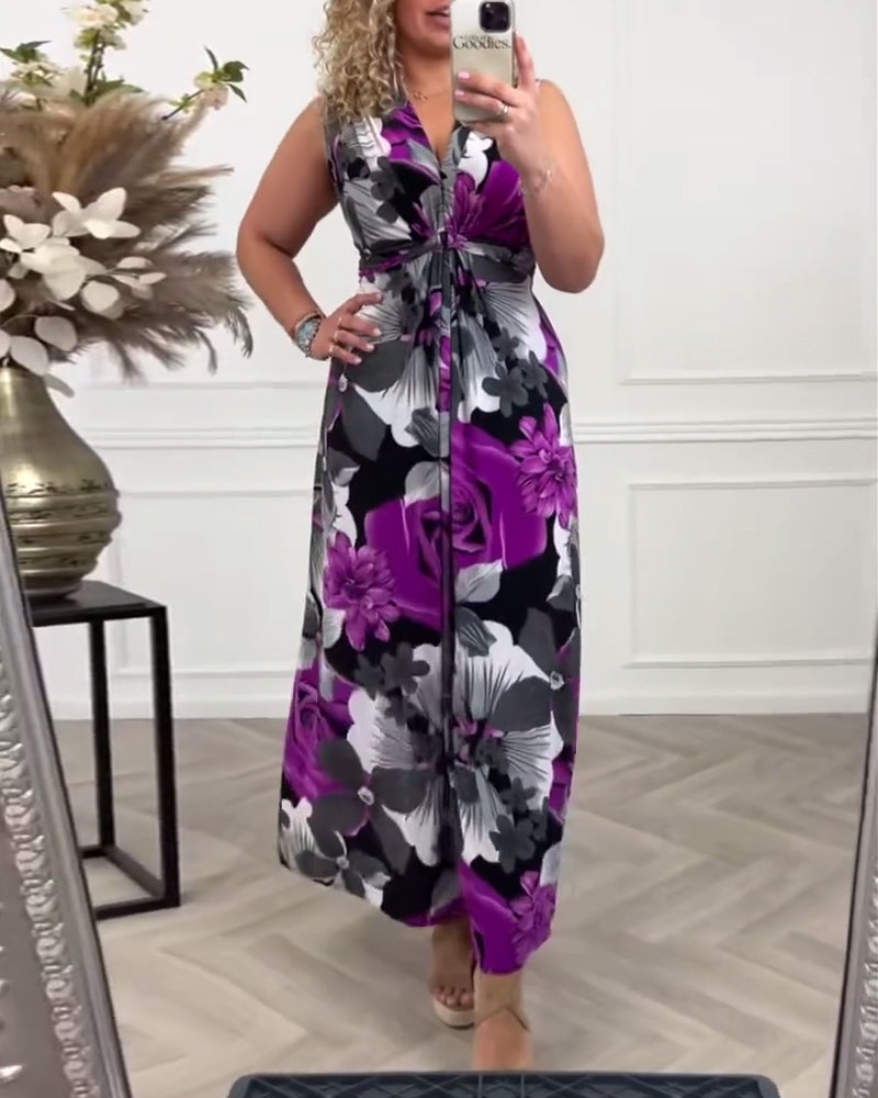 Beautiful Summer Pleated Midi Dress