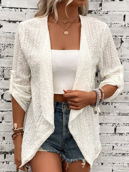 Women's Relaxed Fit Crochet Cardigan - VibreMode