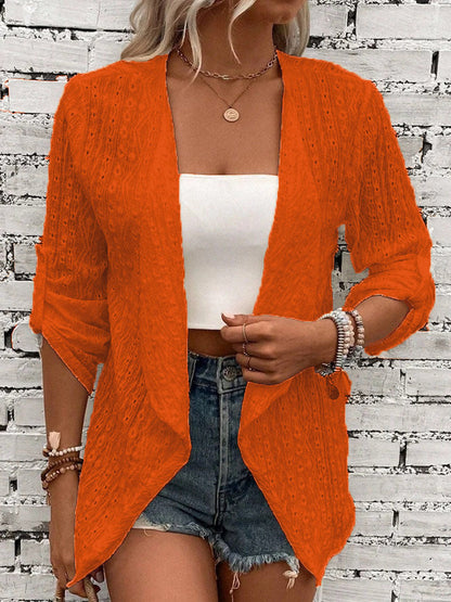 Women's Relaxed Fit Cardigan Crochet Knit