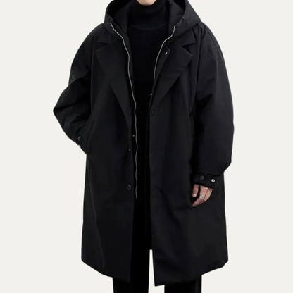 Men's Waterproof Hooded Parka Warm Long Coat