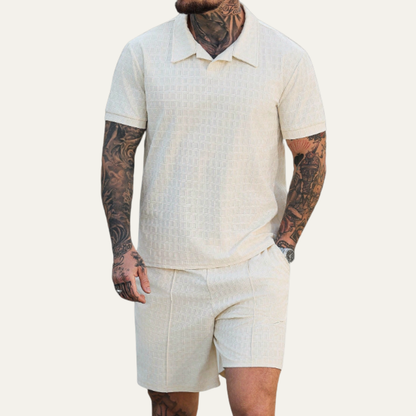 Men's Trendy Shirt And Shorts Set