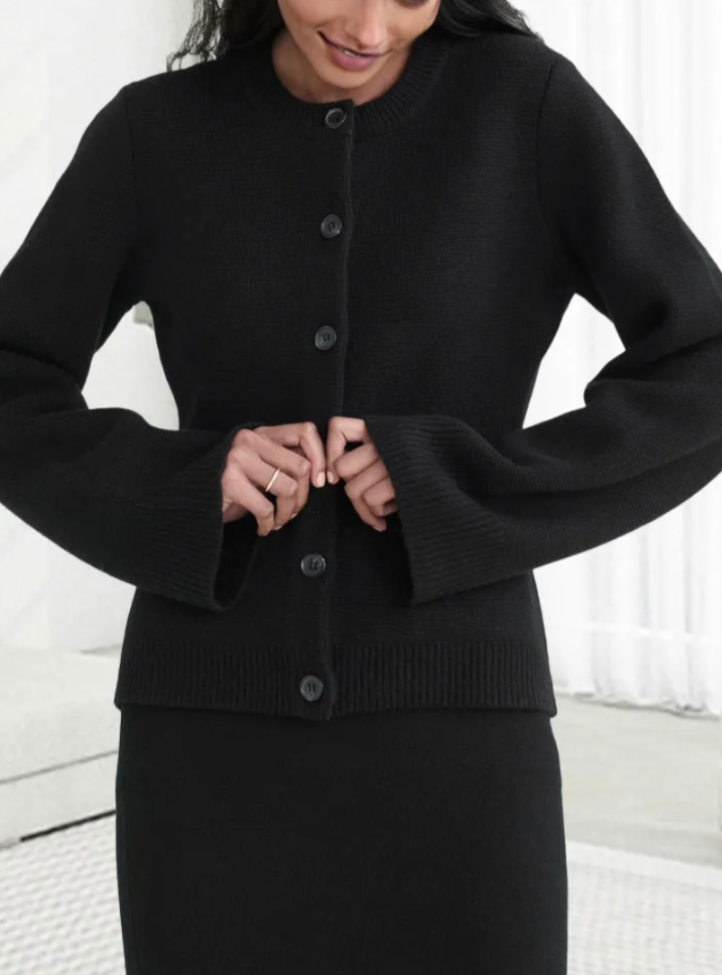 Women's Long Sleeve Flare Sweater Cozy Knit