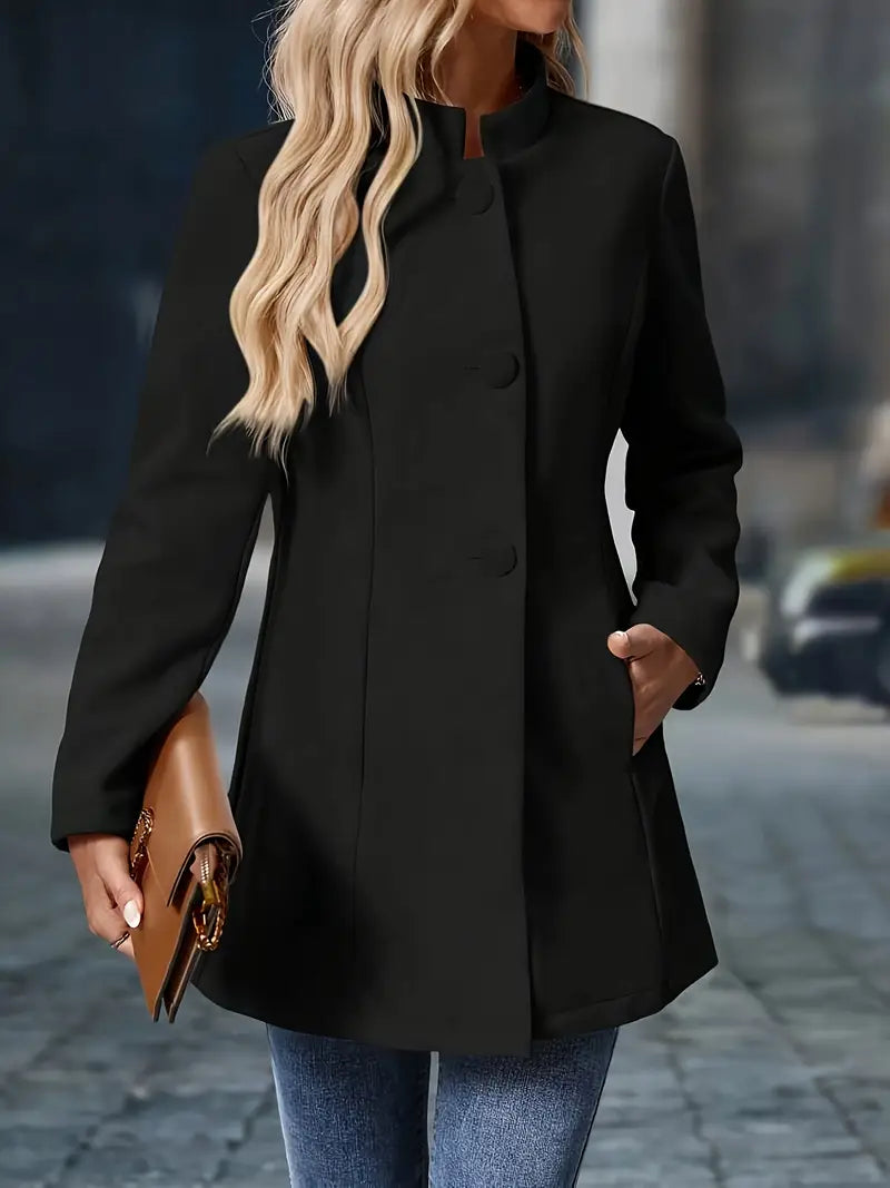 Morgan | Ladies Warm Button Front Coat