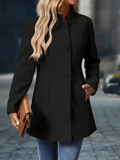 Morgan | Ladies Warm Button Front Coat