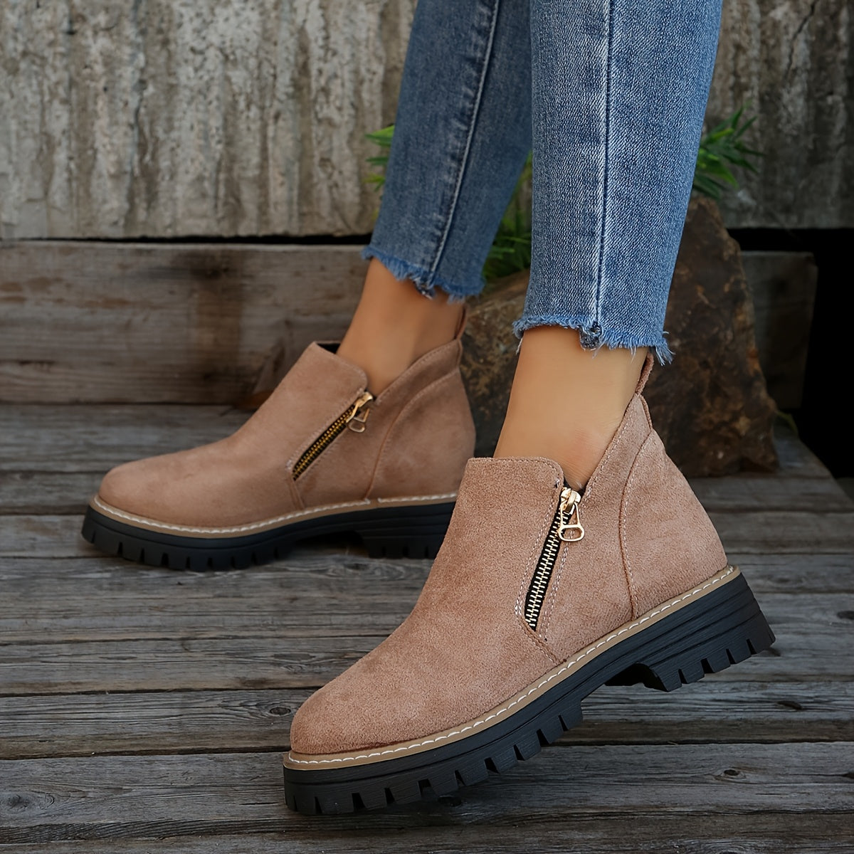 Comfortable Women's Ankle Boots with Arch Support