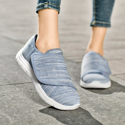 Comfortable Wide Fit Walking Shoes for Women with Adjustable Strap