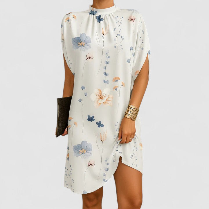 Casual Fit Women's Batwing Sleeve Midi Dress