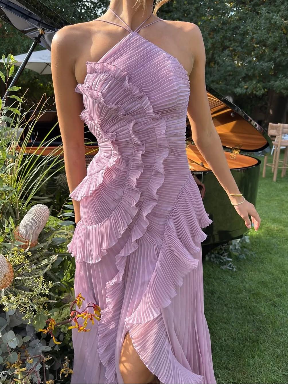 Chic Uneven Hemmed Women's Dress