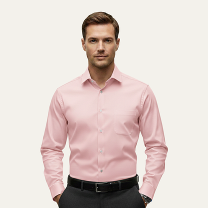 Men's Slim Fit Stretch Dress Shirt Lightweight
