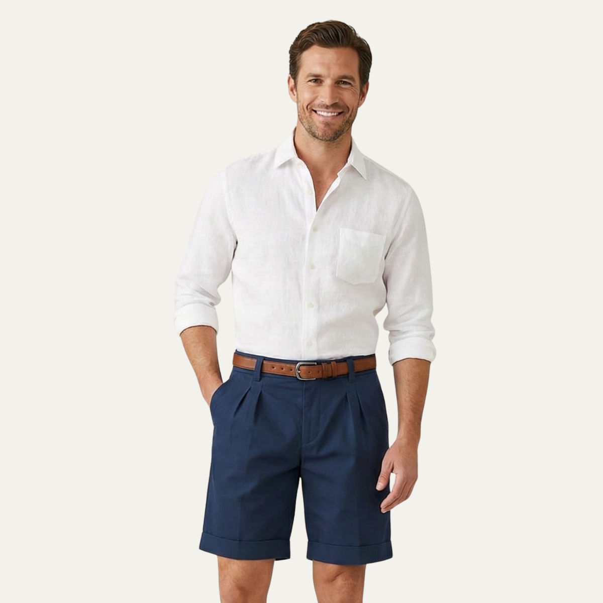 Henwick Men's Linen Shorts Tailored
