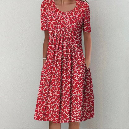 Women's Floral Pleated Dress