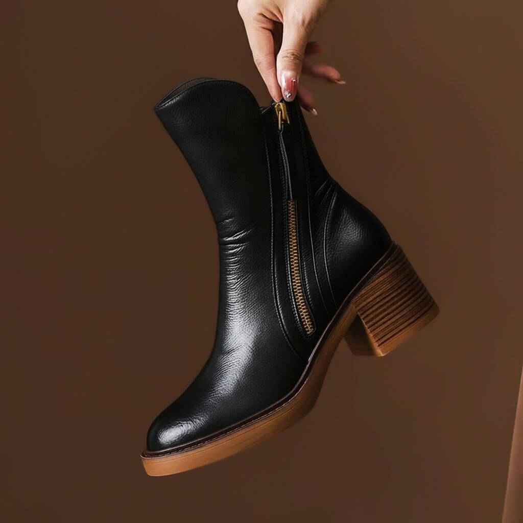 Luxury High Heel Ankle Boots