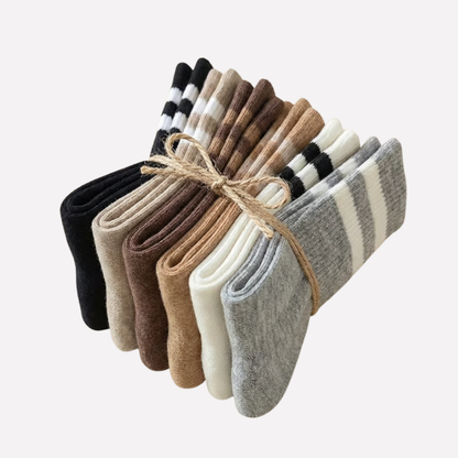 Women's Striped Crew Socks