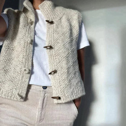 Anja Women's Sleeveless Cardigan - VibreMode