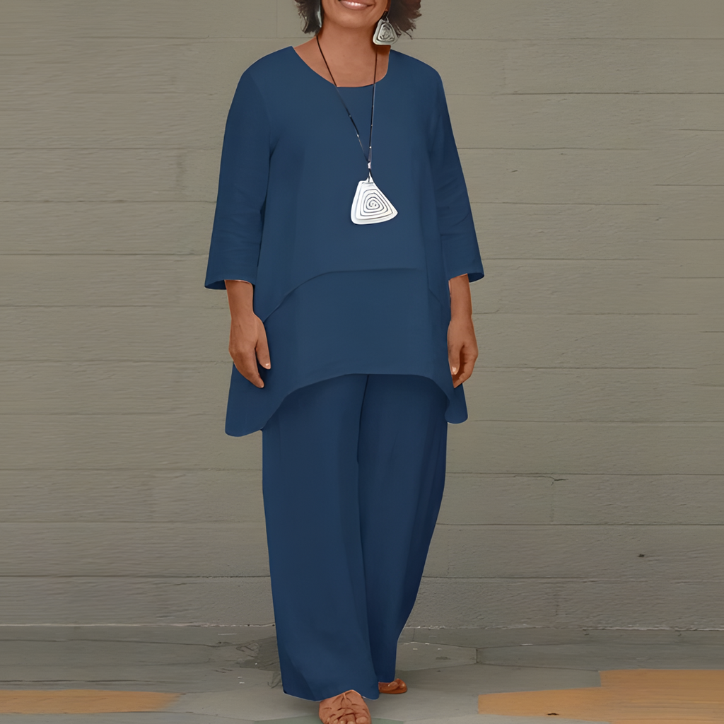 Women's 2-Piece Linen Suit