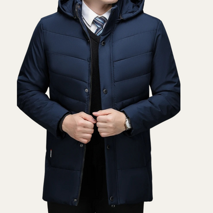 Men's Winter Hooded Puffer Jacket Warm