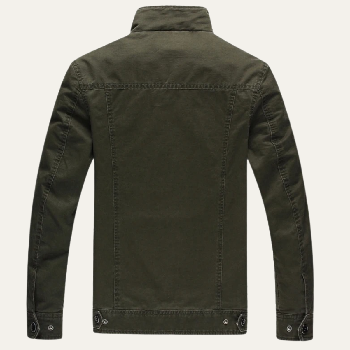 Men's Cotton Cargo Jacket With Pockets