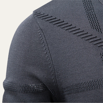 Men's Lightweight Knit Polo Sweater